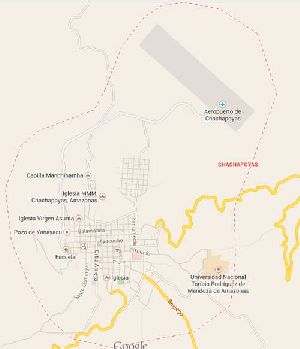 Mapa de Chachapoyas
